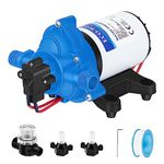 ECO-WORTHY Upgraded RV Fresh Water Pump 12V DC 3.5GPM 45PSI,12Volt Water Pressure Diaphragm Pump Self Priming for RV Yacht Water Heater Sprayer Food Truck