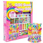 Just My Style Personalized Alphabet Beads, Includes 1000+ Charms & Beads, Makes Over 40 Pieces of Jewelry, Great Bead Kit, Fun Bracelet Making Kit