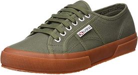 Superga Unisex 2750 Cotu Classic Low Top Trainers, Green Sherwood Gum, 7.5 UK