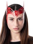 Marvel WandaVision Wanda Maximoff Scarlet Witch Costume Tiara Crown, Red, One Size