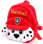 HappyChild Cute Kids School Bag Plush Animal Cartoon Travel Bag for Baby Girl And Boy 1-5 Years (MARSHALL)