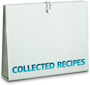 File Organizer for Recipes - Expanding Recipe File Folder Organizer with Dividers, Accordion Style Organizer for Recipe Cards, Clippings, Full Size Recipes - Turquoise & Gray by Meadowsweet Kitchens