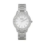 Fossil Watch for Women Jesse, Quartz Movement, 34 mm Silver Stainless Steel Case with a Stainless Steel Strap, ES2362