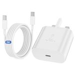 Samsung Charger Fast Charge, 2M USB C Phone Cable and Plug for Samsung Galaxy S26 S25 S24 S23 S22 S21 S20 A33 A34 A35 A36 A53 A54 A55 A56 A17 A16 A15 A25 A26 A06,USBC Charging Lead with Type C Plug