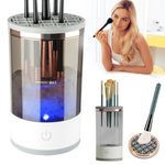 Electric Makeup Brush Cleaner, 7000Rpm Make up Brushes Cleaner Machine, Gentle Cosmetic Brush Cleaner Makeup for Women Cosmetics Cleaning