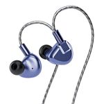 Letshuoer S12 Pro in-Ear Monitor 14.8mm Planar Magnetic Driver HiFi Earphone IEM with Detachable 2Pin Silver-Plated Monocrystalline Cable for Audiophile (Deep space blue, 2.5mm/3.5mm/4.4mm swappable)