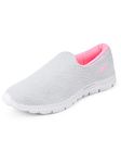 Campus Women's Zoe Plus L.Gry/B.Pink Walking Shoes - 6UK/India 10G-149