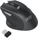 Acer Wireless Mouse for Laptop, 2.4GHz Computer Mouse Wireless with USB Receiver, Portable Cordless Mouse, 3 Adjustable DPI Ergonomic USB Mouse,6 Buttons Compatible with MacBook Pro/Air,Chromebook,etc