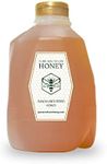 100% Raw Unfiltered Honey , Bulk by Pure Southern Honey [ 3 lb] - Authentic, USA - Made Gallberry Honey - Pure Unheated Honey - Non - GMO, Unsweetened, Sugar - Free, Real American Honey - Pour Jug