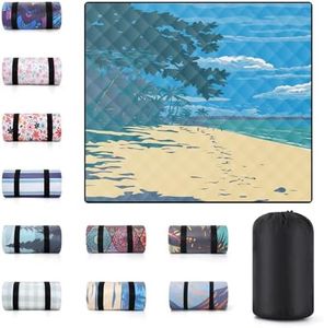 memKiya Picnic Blankets 60x80 Sand Repellent Water Resistant Padded Couples Beach Blankey Dogs Backseat Covers Campers Europe Travel Trailer Equipment Outdoorsy Birthday Gift for Girlfriend Teen Kids