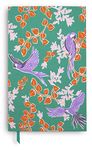 Kate Spade New York Green Bookcloth Journal with 168 Lined Pages, Bird Party