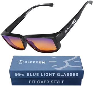 Fit Over 99.9% Anti Blue Light Blocking Computer and Gaming Glasses for Women and Men - Fitover Your Prescription or Reading Glasses - Sleep Better - Reduce Eye Strain - Stop Headaches
