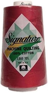 Signature Thread Signature Ctn 3000yd Holiday Red 100% Cotton Quilt Thread 3000