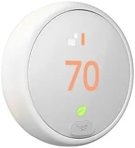 Google Nest Thermostat E - Programmable Smart Thermostat for Home - 3rd Generation Nest Thermostat - Works with Alexa,White