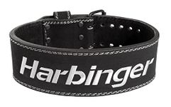 Harbinger Unisex 10mm Powerlifting Gym Belt for Weightlifting, Deadlifts,and Squats - Medium