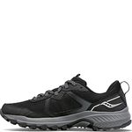 Saucony Men's Excursion TR16 Trail Running Shoe, Black/Charcoal, 8.5 M US