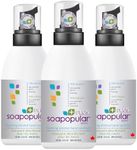Soapopular PLUS 70% Alcohol Foam Hand Sanitizer | Moisturizing Fragrance Free & Dye Free | 550mL 3-Pack