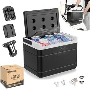 10L0L Golf Cart Cooler with Mounting Bracket Kit Fits Club Car Precedent Yamaha & EZGO, Portable 48 Hours Cooling Time Ice Chest 102588101 103886801 (6 Litre)