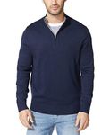 Nautica Men's Quarter-Zip Sweater, Navy, Large