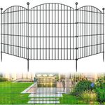 5 Panels Garden Fence Dog Fence Outdoor for Yard,32 in (H) X 11.6 Ft(L),Garden Fencing,Temporary,Fence Panels,No Dig Fence,Outdoor Dog Fence,Garden Fences and Borders for Dogs,Privacy Fence Screen