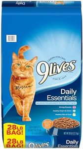 9Lives Daily Essentials Dry Cat Food With Chicken, Beef & Salmon Flavors, 28 lb Bag