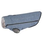 RUFFWEAR Hemp Hound Sweater for Dogs, Premium Dog Jumper made with Organic Cotton Blend, Lightweight & Warm Dog Sweatshirt, All Breeds, Slate Blue – Small