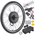 AW Electric Bike Conversion Kit 48V 1000W 26" Rear Wheel E-bike Conversion Kit Dual Mode Controller Thumb Throttle Ebike Wheel Kit Cycling Hub Conversion Kit