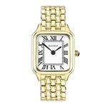Sekonda Classic Monica Ladies 30mm Quartz Watch in White with Analogue Display, and Gold Alloy Strap 40657