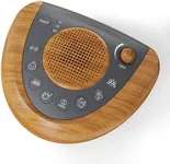 Raynic Noise Machine, Battery Powered Sound Machine, Portable Sleep Machine with 36 Non-Looping Soothing Sounds, USB Charging, Lullabies for Baby, Adults, Travel, Office (Yellow Wood Grain)
