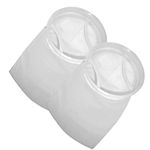 Honritone 7 Inch Ring Filter Sock - by 18 Inch Long - 2 Pack - Felt Filter Bag for Industrial, Aquarium Sump, Pond, Fish Tank (25 Micron)