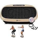 LifePro Hexaplate Lite Vibration Plate Exercise Machine with Magnetic Acupoints -Vibration Plate Machine for Full Body Workout -Vibrating Plate with Loop & Resistance Bands for Fitness
