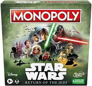 Monopoly Star Wars Return of The Jedi Board Game for 2-4 Players, Inspired by Return of The Jedi Movie, Game for Families and Kids Ages 8+