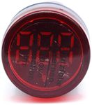 SS ROBOTICS AC 20-500V Digital AC Voltmeter Voltage Meter Gauge Digital Display Indicator measuring range 25-500v (Red | Yellow | Blue |Green) (Pack of 1)