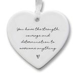 Positive Quote | Ceramic Keepsake Heart | Positive Message | Inspirational Gift | Encouragement Gift