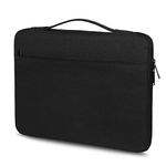 Chelory Laptop Sleeve Compatible for 16 Inch Notebook Ultrabook Chromebook HP/Lenovo/Asus/Acer/Dell Computer, Shock Water Resistant Protective Bag Handbag Carrying Case 2 Pocket, Black