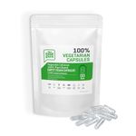 The Good Guru Vegetarian Empty Clear Capsules -1000 Qnt - Size 00 Vegan | Plant Based Vegetarian Capsule | Compatible with Capsule Filling Machine (Transparent, 1000)