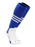 Baseball Stirrup Socks Pattern B (Royal/White, Large)