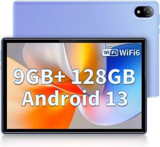 DOOGEE U10 Tablette Android 13, 9GB RAM + 128GB ROM (1TB TF), 10 Pouces Tablette Tactile 2024, Quad-Core 2.0 GHz, WiFi-6 / BT 5.0 / GMS / 5060mAh / 1280 * 800 / 8MP+5MP / Widevine L1, Violet