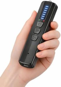 Minyii Hidden Camera Detectors, AI-Powered Portable RF Signal Scanner with LED Flashlight, Adjustable Sensitivity Safety Tool for Travel, Hotel, Car, Home and Office, Black