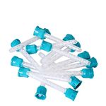 50 Pcs Dental Mixing Tip Impression Material Stirring Tube, Silicone Rubber Mixing Head