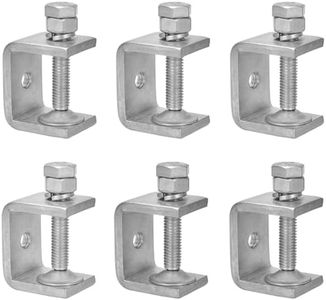 6 Pièces Serre Joints C 30mm, Pince C Robuste Acier Inoxydable 304 Réglable Plage de Serrage 0-25mm pour Soudage Charpentier Montage Domestique, l'Ébénisterie