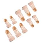 AUXSOUL 10pcs Finger Splint Mallet Finger Support Finger Splint Brace Plastic Brace Finger Stabilizer Finger Cots Plastic Finger Sleeves for Protect Crack, Peel Finger and Other Finger Pain