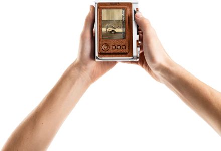 Instax Mini EVO Hybrid Instant Camera – Brown
