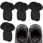 4 Pair Heel Cushion Inserts Heel Grips Shoes Pads for Shoes Too Big Self-Adhesive Foot Cushions Pads Thick Shoe Inserts Back Insoles Anti Blister Shoe Liners Heel Protectors for Women Men(Black)