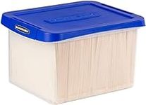 Bankers Box Heavy Duty Plastic File Storage Box with Hanging Rails, Letter/Legal, 1 Pack (0086205)