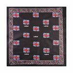 Union Jack with London writing Cotton Bandana, 55x55cm Head Scarf