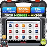 Autel Scanner Maxicom MK808 OBD2 Diagnostic Scan Tool with Full Systems Diagnoses & Oil Reset, EPB, BMS, SAS, DPF, TPMS Relearn for DIYers and Mechanics