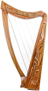 22 String harp SOLID ROSEWOOD Extra Strings & Carrying case Great for Teenagers