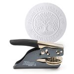 JUST REFINE® Personalised Book Embosser – Custom Ex Libris Stamp for Books – Book Stamp Embosser for Paper – Personalised Gift for Book Lovers (Insignia Eternita)