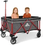 AREFEE Folding Pull Wagon for Kids&